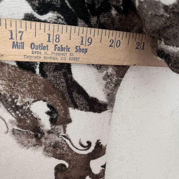 Chico’s Womens Lightweight Sweater Paisley Size 2 (L) Brown Long Sleeve Tunic - Picture 5 of 7